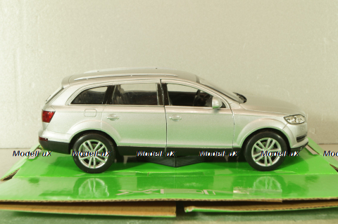 Audi Q7 2005, white, WEL22481SILVER, Welly 1:24