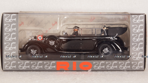 Mercedes 770K Cabriolet With Adolf Hitler Eva Braun SS, CAR023, RIO 1:43