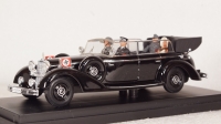 Mercedes 770K Cabriolet With Adolf Hitler Eva Braun SS, CAR023, RIO 1:43
