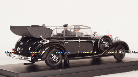 Mercedes 770K Cabriolet With Adolf Hitler Eva Braun SS, CAR023, RIO 1:43