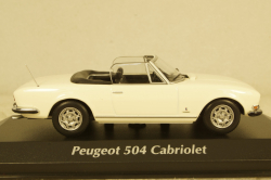 Peugeot 504 Cabriolet 1977, white, 940112131, Maxichamps 1:43