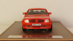 Mercedes S-class 560SEC 6.0 AMG (C126) coupe 1984, red, GLM Models 1:43
