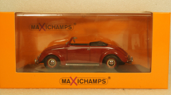 Volkswagen Hebmuller cabriolet 1950, red, built on VW Beetle (Typ 14), 940052131, Maxichamps 1:43
