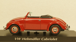 Volkswagen Hebmuller cabriolet 1950, red, built on VW Beetle (Typ 14), 940052131, Maxichamps 1:43