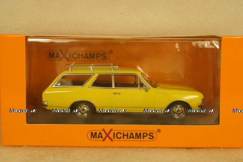 Opel Rekord C Caravan 1969, yellow, 940046110,  Maxichamps 1:43