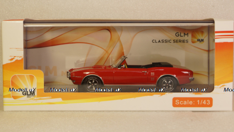 Pontiac Firebird 400 cabriolet open 1968, red, GLM Models 1:43