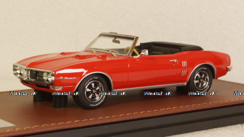 Pontiac Firebird 400 cabriolet open 1968, red, GLM Models 1:43