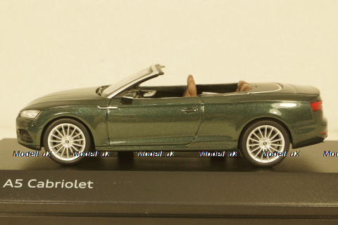 Audi A5 cabriolet, gotland green metallic, 2017, 5011705333, Iscale 1:43