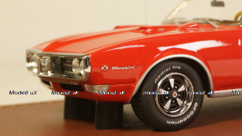 Pontiac Firebird 400 cabriolet open 1968, red, GLM Models 1:43