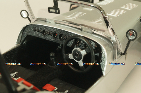 Caterham Super Seven JPE, black with carbon, 08225C, Kyosho 1:18