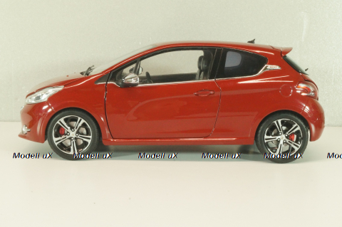 Peugeot 208 GTI 2013, red, 184700, Norev 1:18
