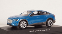 Audi E-tron Sportback Antigua Blue, IScale 1:43