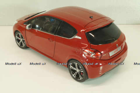 Peugeot 208 GTI 2013, red, 184700, Norev 1:18