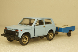 Ваз-2121 Нива с прицепом Скиф, Июнь 1989г.,  Тантал/Радон  1:43