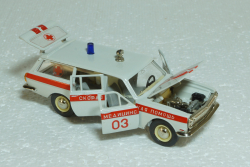 Газ-2402 Волга, А24, Скорая медицинская помощь, Тантал/Радон 1:43