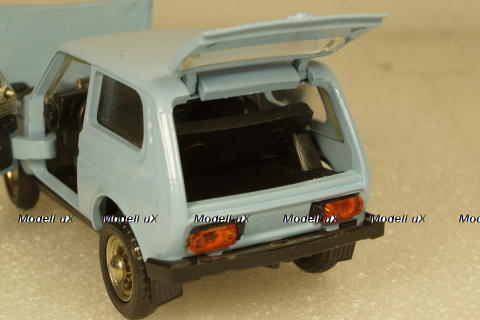 Ваз-2121 Нива с прицепом Скиф, Июнь 1989г.,  Тантал/Радон  1:43