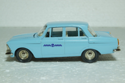 Москвич-412, Такси, голубая, Тантал/Радон 1:43