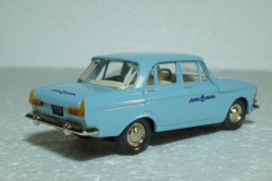 Москвич-412, Такси, голубая, Тантал/Радон 1:43