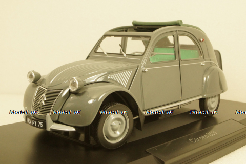 Citroen 2CV AZL Malle Bombee 1957, grey, Norev 1:18