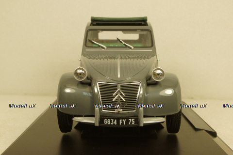 Citroen 2CV AZL Malle Bombee 1957, grey, Norev 1:18