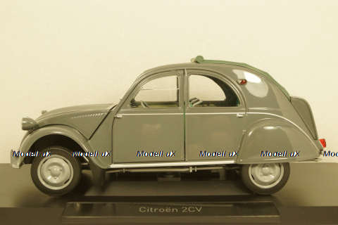 Citroen 2CV AZL Malle Bombee 1957, grey, Norev 1:18