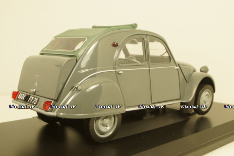 Citroen 2CV AZL Malle Bombee 1957, grey, Norev 1:18
