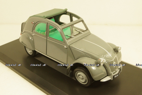 Citroen 2CV AZL Malle Bombee 1957, grey, Norev 1:18