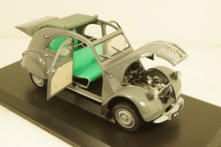 Citroen 2CV AZL Malle Bombee 1957, grey, Norev 1:18