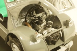 Citroen 2CV AZL Malle Bombee 1957, grey, Norev 1:18