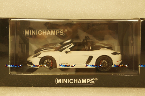 Porsche 718 Boxster GTS (982) 2020 White, 410069101, Minichamps 1:43