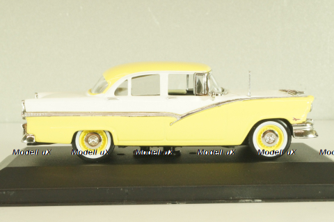Ford Fairlane 1956, yellow/white, WB043, Whitebox 1:43