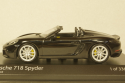 Porsche 718 Boxster Spider (982) 2020 black, 410067701, Minichamps 1:43