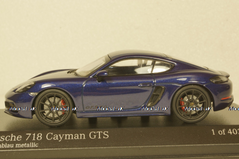 Porsche 718 Cayman GTS (982) 2020 Blue, 410069002, Minichamps 1:43