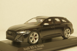 Audi RS6 Avant 2019, black metallic, 410018015, Minichamps 1:43