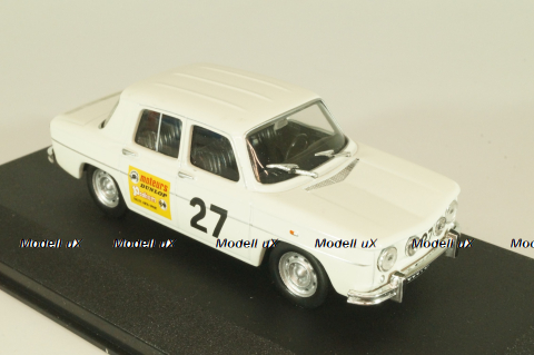 Renault 8 Gordini #27 rally 1968, white, 2235020, Atlas 1:43