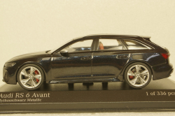 Audi RS6 Avant 2019, black metallic, 410018015, Minichamps 1:43