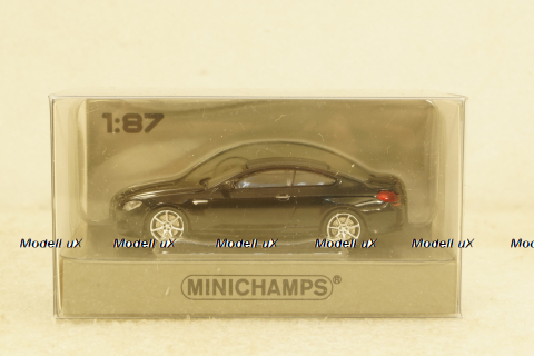 BMW M6 Coupe 2015 black, 870027304, Minichamps 1:87