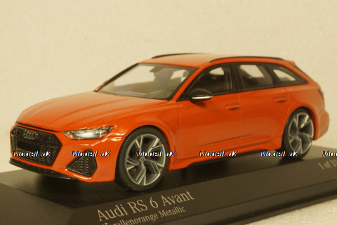 Audi RS6 Avant 2019, orange metallic, 410018014, Minichamps 1:43