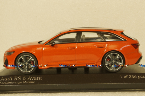 Audi RS6 Avant 2019, orange metallic, 410018014, Minichamps 1:43