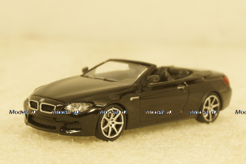 BMW M6 Cabrio 2015 black, 870027334, Minichamps 1:87