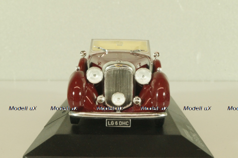 Lagonda LG 6 DHC 1938, dark red, Whitebox 1:43 Уценка!