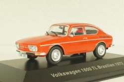 Volkswagen 1600 TL Brasilien 1972, red, Volkswagen Offizielle Modell-Sammlung, Altaya #12 1:43