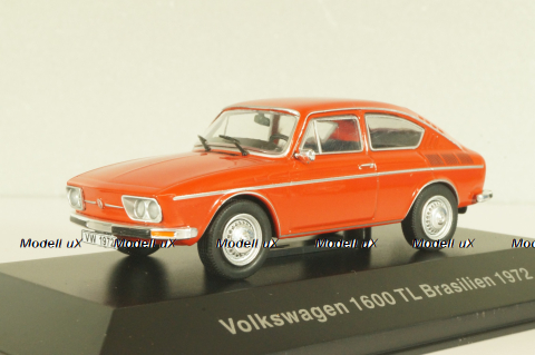 Volkswagen 1600 TL Brasilien 1972, red, Volkswagen Offizielle Modell-Sammlung, Altaya #12 1:43