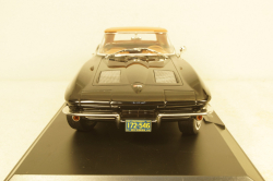 Chevrolet Corvette Stingray Cabriolet 1963 black, 189055, Norev 1:18 