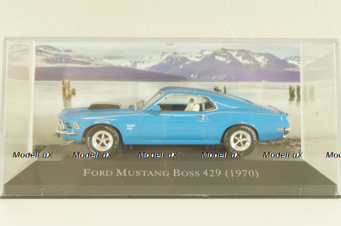 Ford Mustang Boss 429 1970, blue, DAM020, American cars, Altaya 1:43