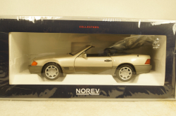 Mercedes 500SL 1989, smoke silver metallic, 183719, Norev 1:18