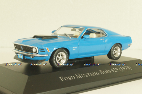 Ford Mustang Boss 429 1970, blue, DAM020, American cars, Altaya 1:43