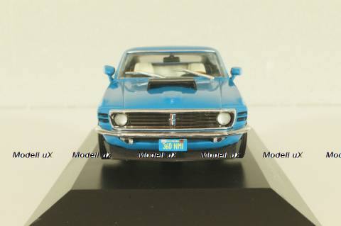 Ford Mustang Boss 429 1970, blue, DAM020, American cars, Altaya 1:43