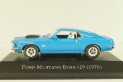 Ford Mustang Boss 429 1970, blue, DAM020, American cars, Altaya 1:43
