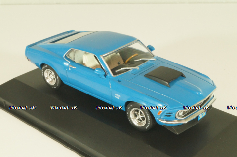Ford Mustang Boss 429 1970, blue, DAM020, American cars, Altaya 1:43